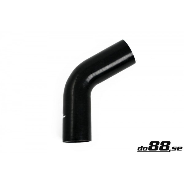 Silikonslang Svart 60 grader 2,375'' (60mm) 